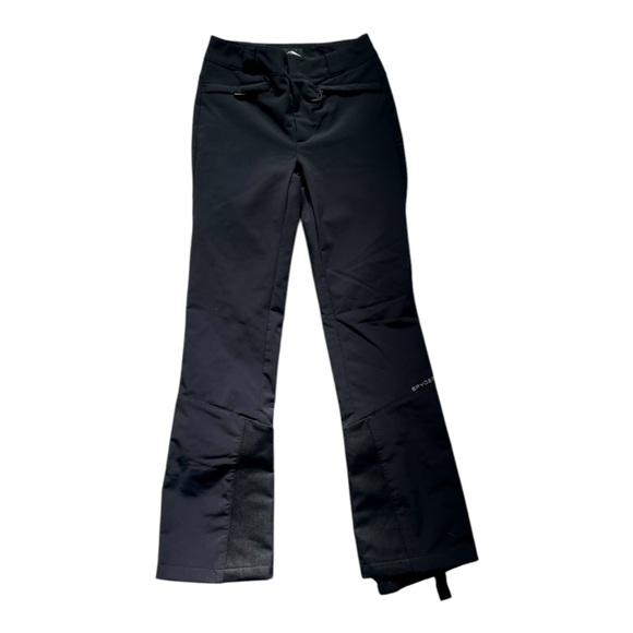 Spyder W Orb Women's Sz 4 Reg Insulated Softshell Ski Pants Black Winter Outdoor - Picture 1 of 9